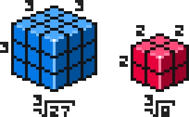 raiz cúbica pixel-art