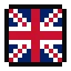 United Kingdom pixel art flag